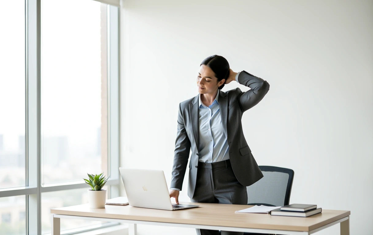 Ejercicios de movilidad en oficina